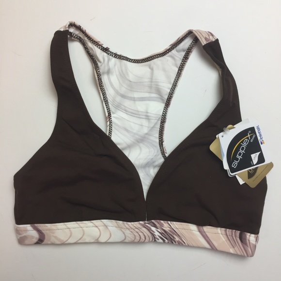 Compression Sports Bra Top Racerback XS-S-M-L - Picture 2 of 8